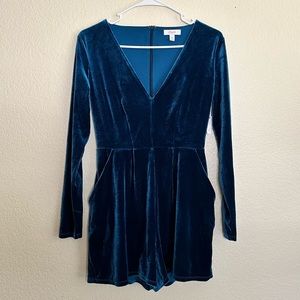 Candies Velour/Velvet Romper